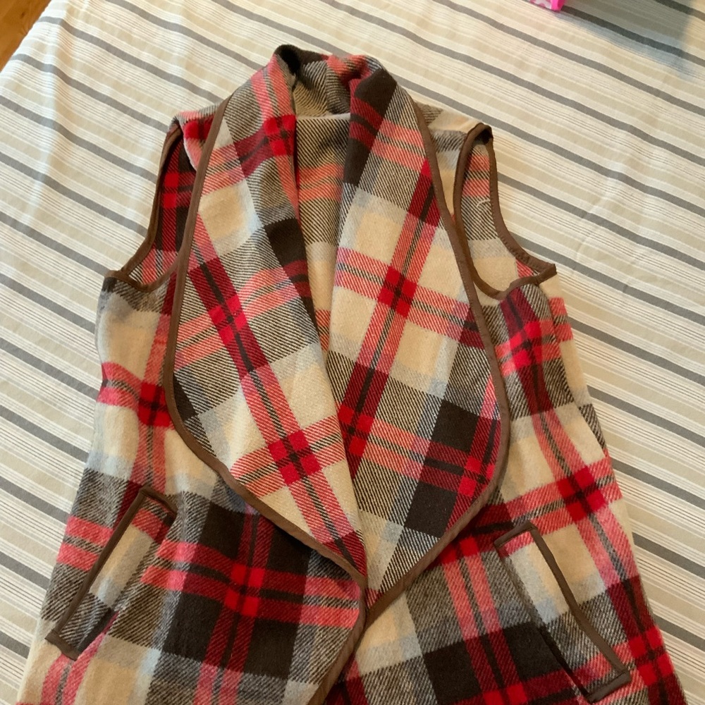 Plaid vest